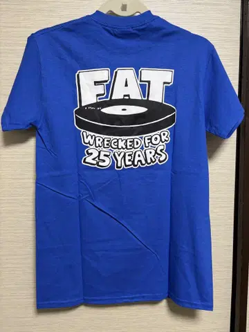 미사용 새상품 FAT WRECKED FOR 25 YEARS 티셔츠 S