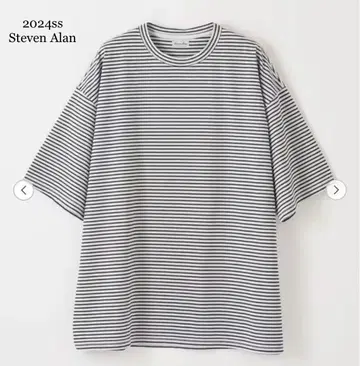 [새상품] 유나이티드 애로우즈/Steven Alan 사이로 보더 T셔츠