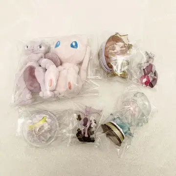 포켓몬 봉제 인형 리멘트 특전 피규어 뮤츠 뮤우