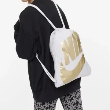 NIKE 나이키 냅색 짐쌕 헤리티지 화이트 골드