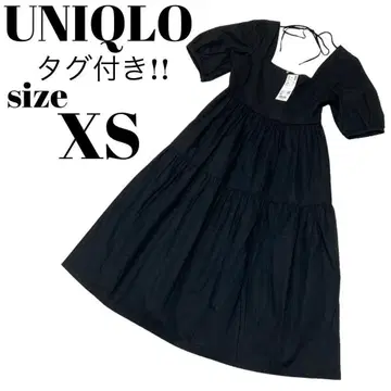 [인기] 미사용 UNIQLO 린넨 블렌드 셔링 원피스 XS 사이즈