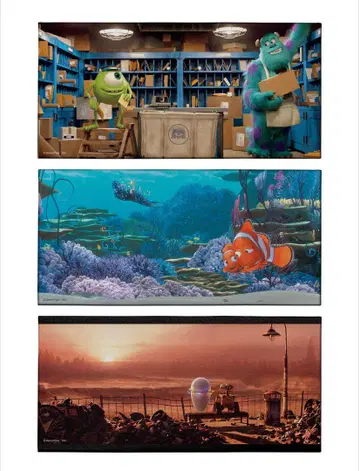 [새상품] PIXAR 2025 Happy 복권 캔버스 보드 전 3종 세트