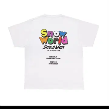 Snow World 스타디움 T셔츠 SnowMan
