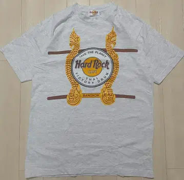Hard Rock Cafe 티셔츠 그레이 방콕 90년대