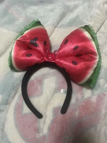 수박 리본 머리띠