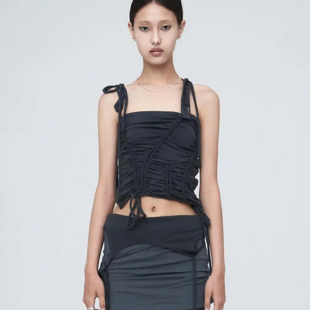 5/22再入荷【NACHE】BRAID DROP SLEEVELESS | OUR BRAND,NACHE