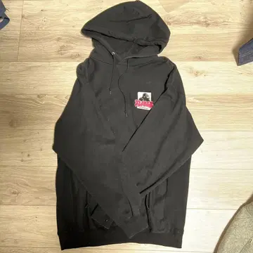 XLARGE 후드 부착 후드티 블랙
