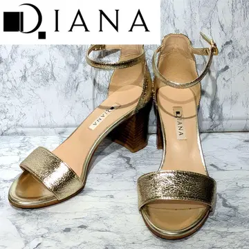 DIANA 다이애나 골드 앵클 스트랩 샌들 펌프스 23.5