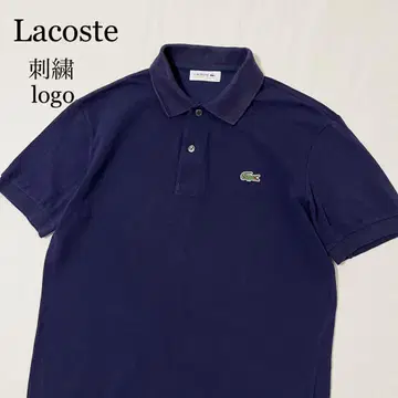 Lacoste 라코스테 자수 로고 피케 셔츠 네이비 반팔