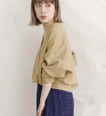 KBF 봄/여름 캐주얼 블루종 린넨 혼방