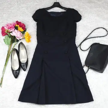 G371*컬 파크 레인 A라인 롱 원피스 곤색 네이비 9