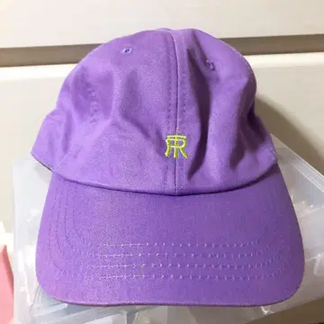 [모모쿠로] 타카기 레니 심플 로고 캡 모자 보라색