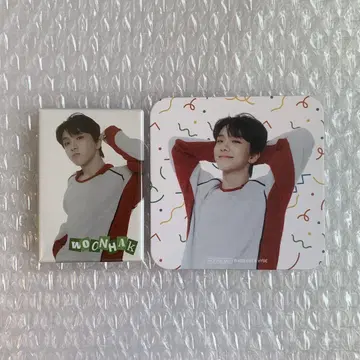 BOYNEXTDOOR cafe 운학 코스터 캔뱃지
