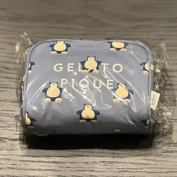 Gelato pique 올 패턴 파우치 카비곤 네이비