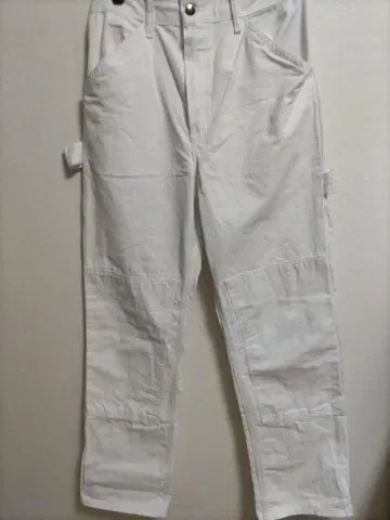 TRADESMAN 화이트 더블니 페인터 팬츠