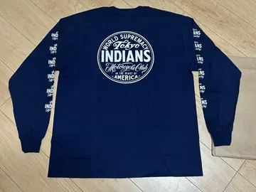 XL TOKYO INDIANS 긴팔 T셔츠 네이비 IN THE WIND