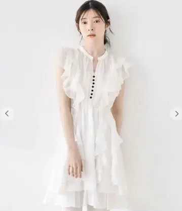 코코딜 프릴 미니 원피스