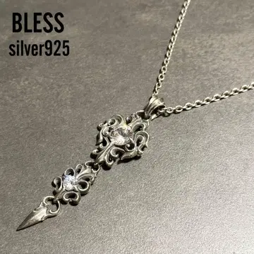 [새상품급] BLESS 블레스 목걸이 체인 포함 실버 925 스톤
