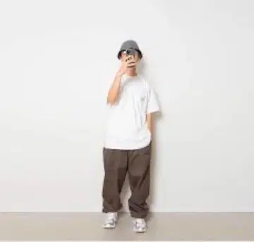 cupandcone Cotton Twill Baggy Pants 모카
