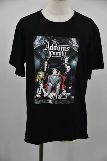 [ BROADWAY ] 무비 T셔츠 아담스 패밀리 M 블랙