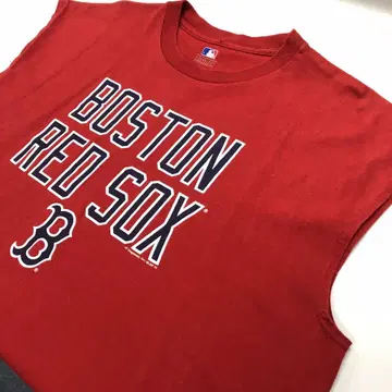 MLB 보스턴 레드삭스 슬리브리스 셔츠 탱크탑 XL