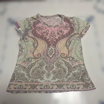 ETRO 페이즐리 무늬 반팔 티셔츠 46 XL