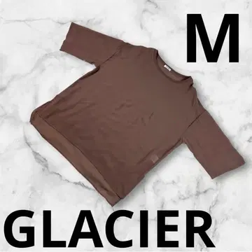 [ GLACIER ] 여성용 티셔츠 5부 소매 시스루 M 스모크핑크