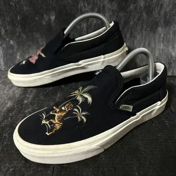 VANS CLASSIC SLIP-ON 슬립온 25cm 블랙 자수
