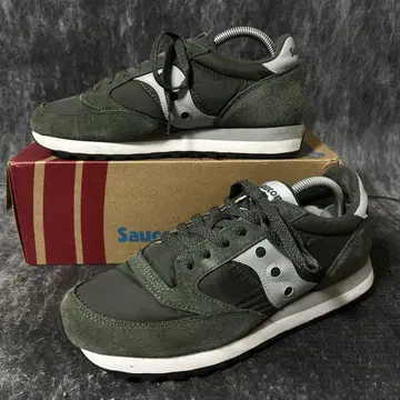 saucony jazz 스니커즈 US8.5 26.5cm 상당 카키