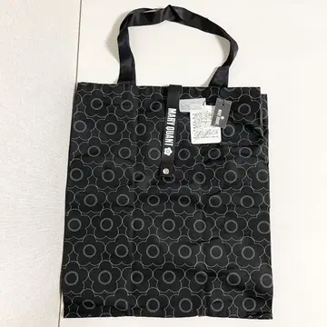 MARY QUANT 대용량 에코백 토트백 로고 꽃무늬 미사용 새상품