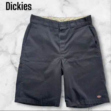 [Dickies] 남성용 루즈핏 블랙 하프 팬츠 디키즈