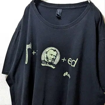 디스트릭트 율리시스 그랑 로고 티셔츠 블랙 검정 XL 구제 의류
