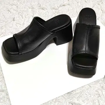 ABC SELECT 스퀘어 스트레치 뮬 통굽 L 24cm 블랙