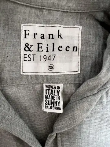 Frank&Eileen BARRY 플란넬 셔츠 그레이 XS