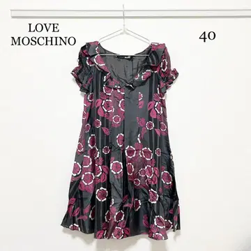 0050 LOVE MOSCHINO 튜닉 원피스 40 사이즈 실크
