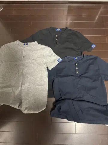 Wrangler (랭글러) 헨리넥 티셔츠 반팔 M 사이즈 3세트