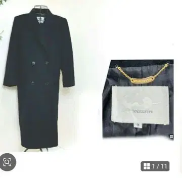 gio vagulette 캐시미어 100% 더블 코트 블랙 캐시미어