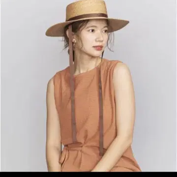 리본 포함 캉캉 모자 블랙 유나이티드 애로우즈