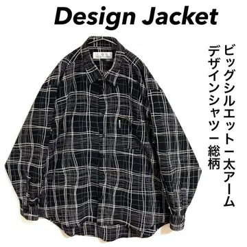 Design Shirt 디자인 셔츠 올 패턴 빅 실루엣 블랙