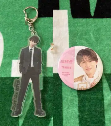 쿠사카와 타쿠야 키링 캔뱃지