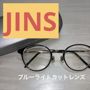 [ zoff ] 라운드 안경 블랙 골드 블루라이트 차단 렌즈 케이스 포함