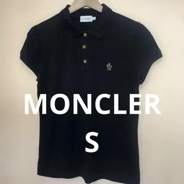 여성용 MONCLER 피케 셔츠 블랙 S