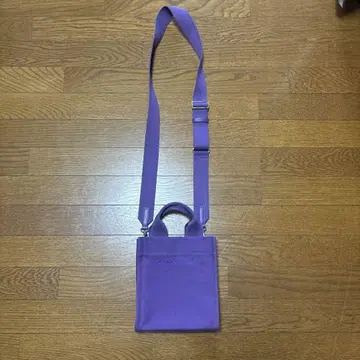 아니에스 베이 보라색 캔버스 숄더백