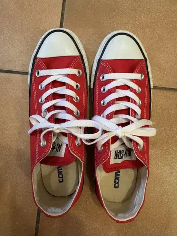 컨버스 빨간색 24cm 새상품급