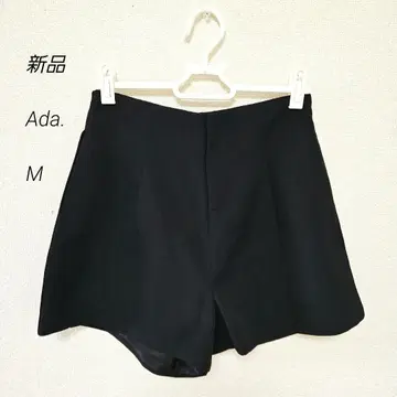 새상품 Ada. 에이다 베이직 하프 팬츠 블랙 M