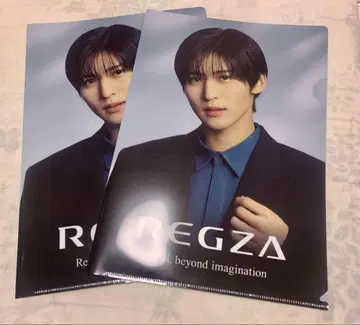 메구로 렌 REGZA 클리어 파일 2매 세트