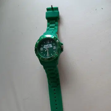Sprite 그린 실리콘 손목시계