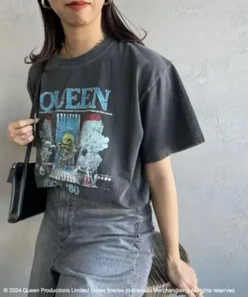 GOOD ROCK SPEED 티셔츠 QUEEN 밴T 블랙