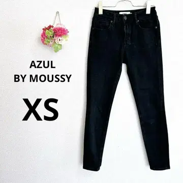 a5770 아줄바이마우지 스키니 데님 블랙 스트레치 XS