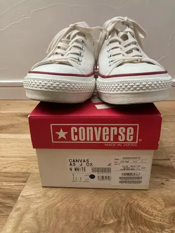 CONVERSE CANVAS AS J SOX 화이트 27.5